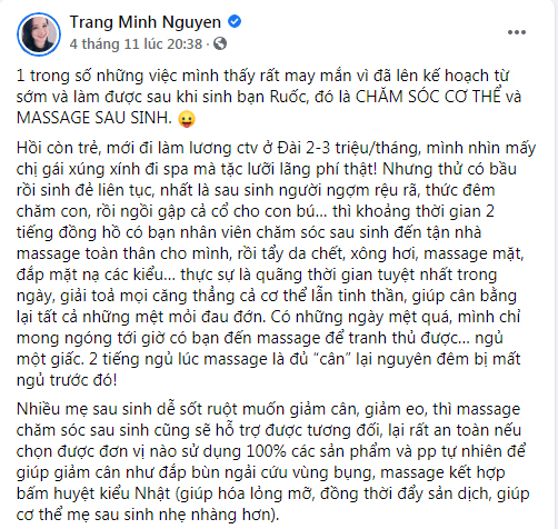 Cách giảm cân sau sinh tại nhà nhanh nhất MC Minh Trang chia sẻ