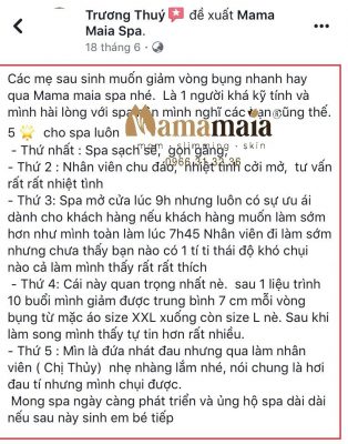 Giam Beo Khong Phau Thuat Mama Maia Spa `16