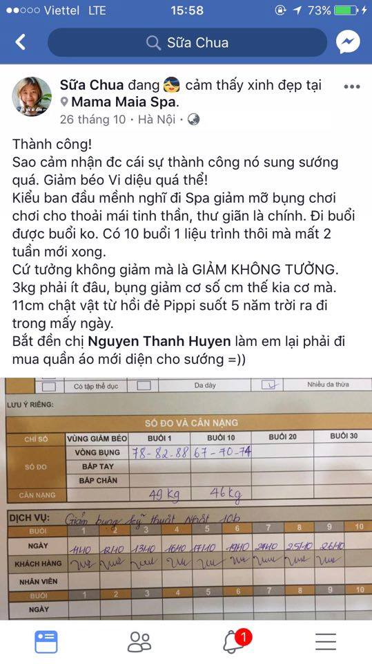 Spa giảm béo tại Hà Nội giúp diễn viên Thúy Hà thon gọn tuổi U40