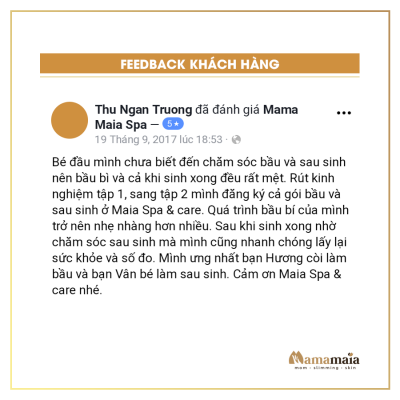 Spa massage sau sinh tại nhà Hà Nội (Mama Maia Spa)